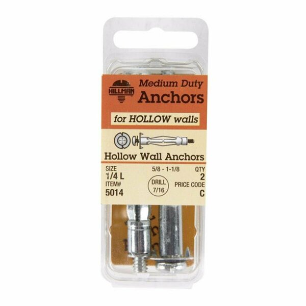 Homecare Products 5014 0.25 in. Hollow Wall Anchor  Large, 6PK HO154253